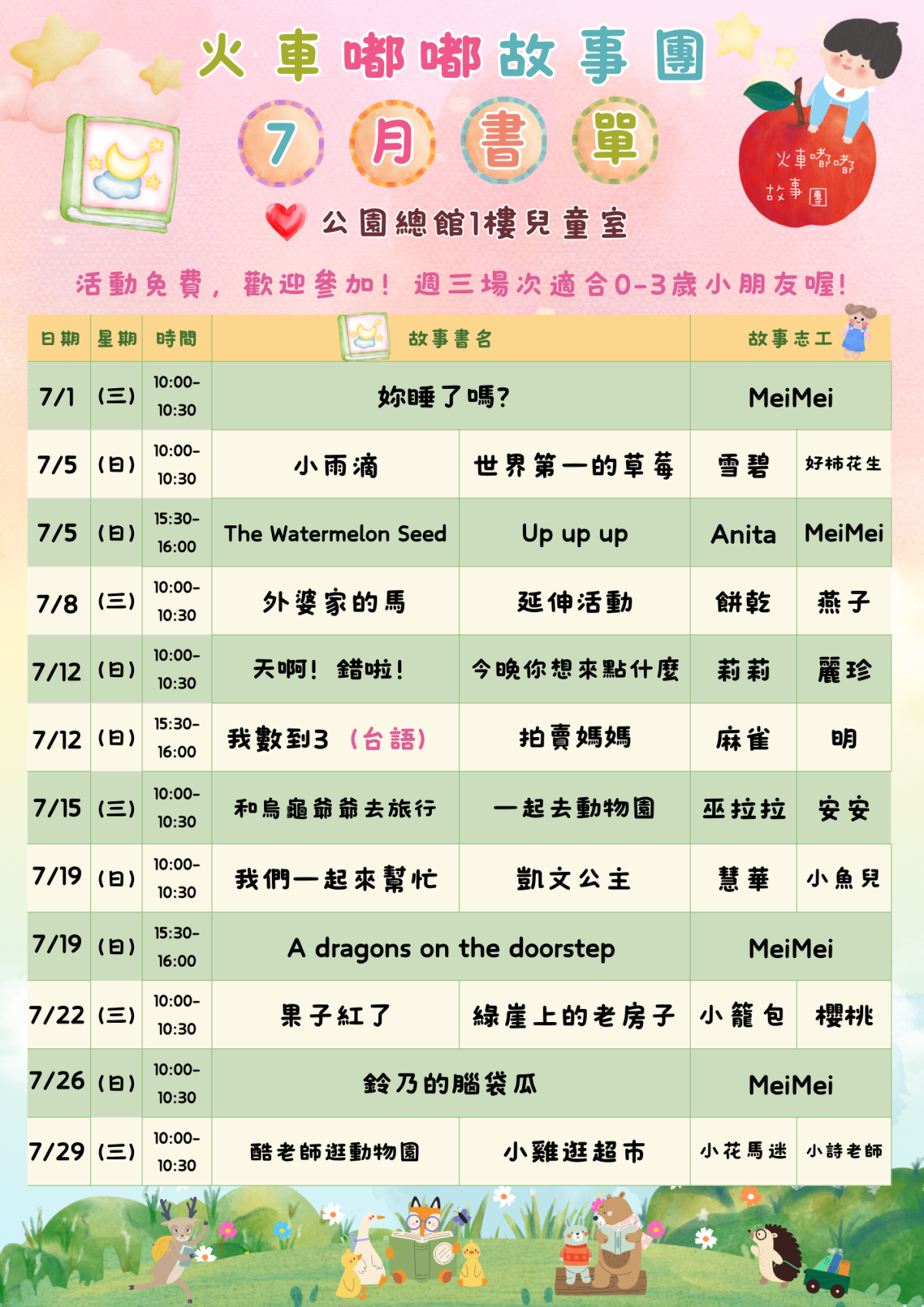 7月書單