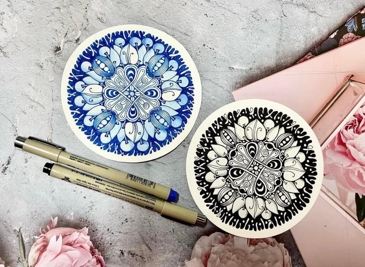 纏繞畫作品