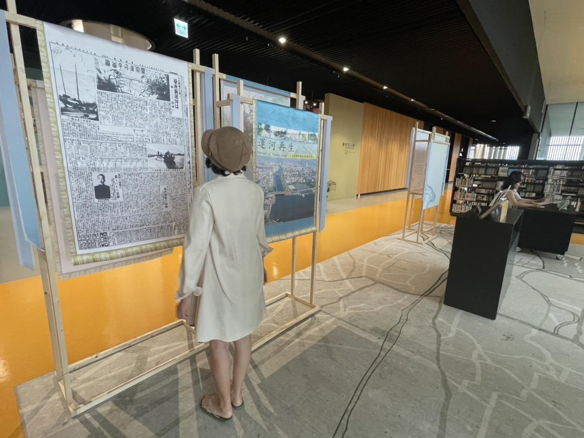 02-4F主題書展-《台南新報》1926年運河通航大圖